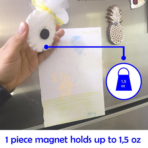 Square Magnets with Adhesive Backing